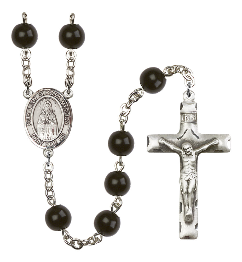 Our Lady of Rosa Mystica Rosary - 6 Bead Options (8413SS)