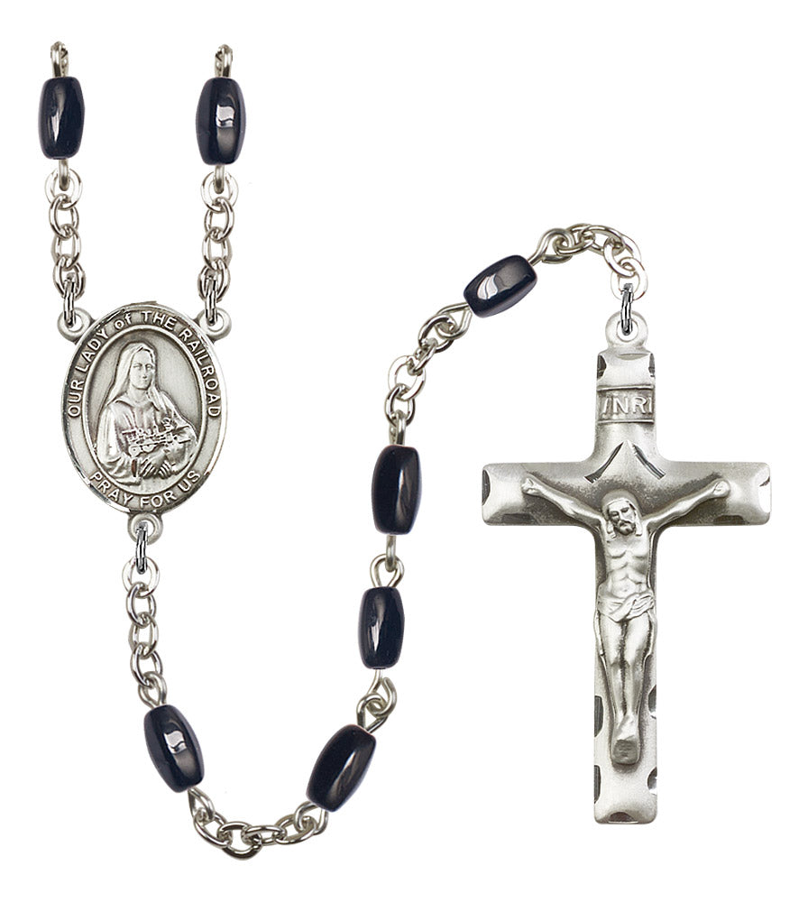 Our Lady of The Railroad Rosary - 6 Bead Options (8247SS)