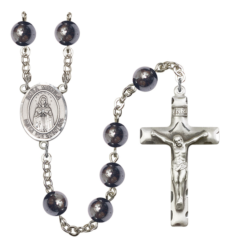 Our Lady Rosa Mystica Rosary - 6 Bead Options (8413SPSS)