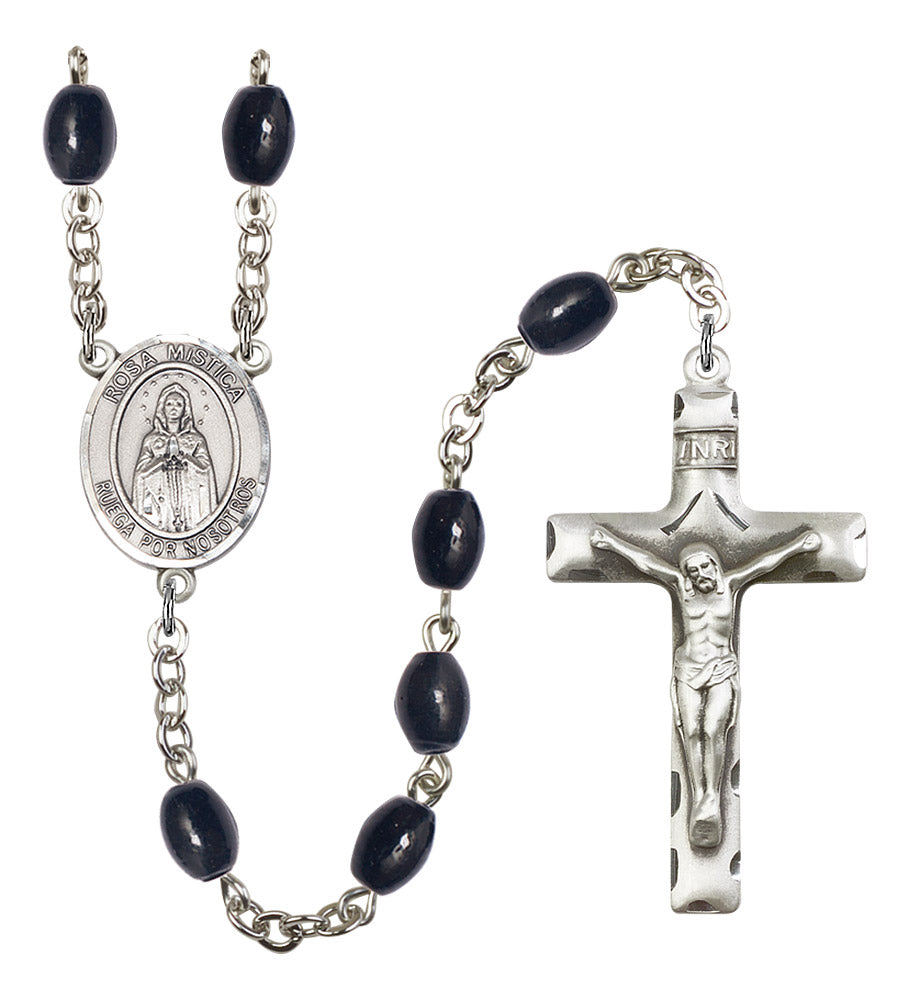Our Lady Rosa Mystica Rosary - 6 Bead Options (8413SPSS)