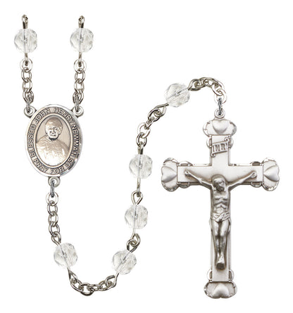 St. John Henry Newman Rosary - 6MM Fire Polished Beads (8423SS)