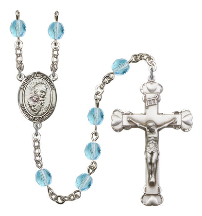 Blessed Trinity Rosary - 6MM Fire Polished Beads (8249SS)