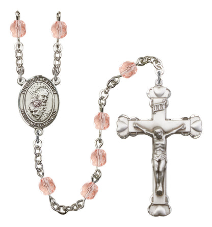 Blessed Trinity Rosary - 6MM Fire Polished Beads (8249SS)