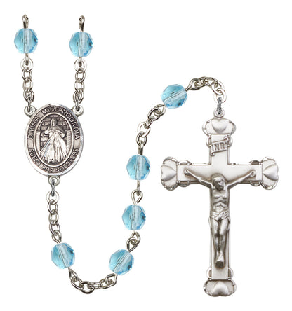 Divina Misericordia Rosary - 6MM Fire Polished Beads (8366SPSS)