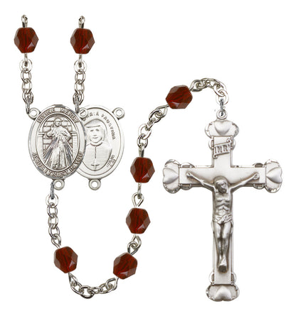 Divine Mercy Rosary - 6MM Fire Polished Beads (8366SS)