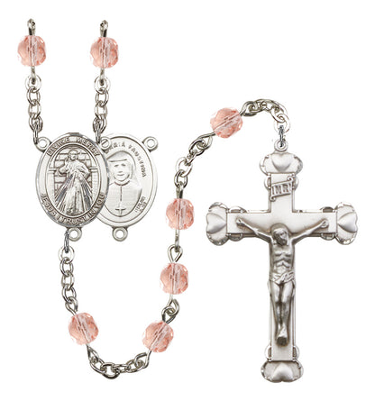 Divine Mercy Rosary - 6MM Fire Polished Beads (8366SS)