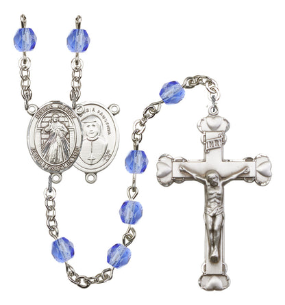Divine Mercy Rosary - 6MM Fire Polished Beads (8366SS)