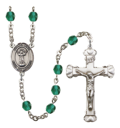 Divino Nino Rosary - 6MM Fire Polished Beads (8443SPSS)