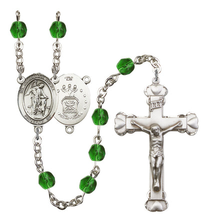 Guardian Angel / Air Force Rosary - 6MM Fire Polished Beads (8118S1)