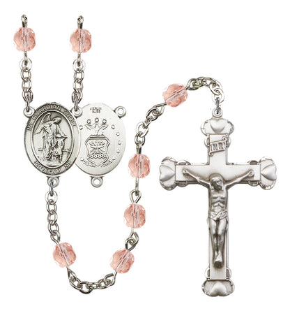 Guardian Angel / Air Force Rosary - 6MM Fire Polished Beads (8118S1)