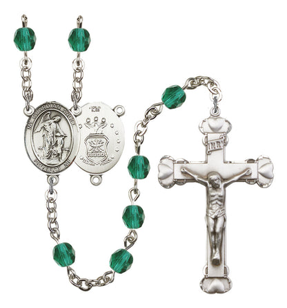 Guardian Angel / Air Force Rosary - 6MM Fire Polished Beads (8118S1)
