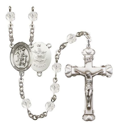 Guardian Angel / Army Rosary - 6MM Fire Polished Beads (8118S2)