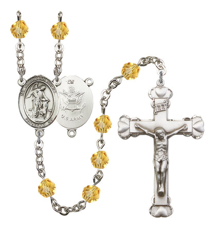 Guardian Angel / Army Rosary - 6MM Fire Polished Beads (8118S2)