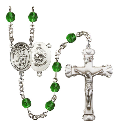 Guardian Angel / Marine Corp Rosary - 6MM Fire Polished Beads (8118S4)