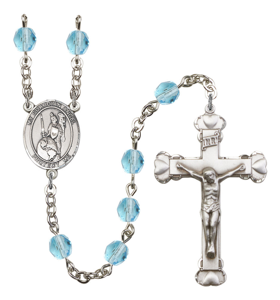 Guardian Angel of The World Rosary - 6MM Fire Polished Beads (8441SS)