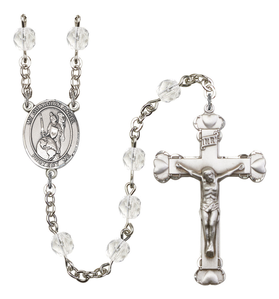 Guardian Angel of The World Rosary - 6MM Fire Polished Beads (8441SS)