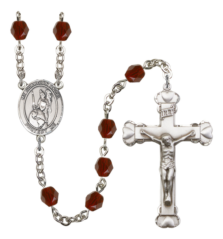 Guardian Angel of The World Rosary - 6MM Fire Polished Beads (8441SS)