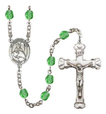 Guardian Angel Protector Rosary - 6MM Fire Polished Beads (8440SS)