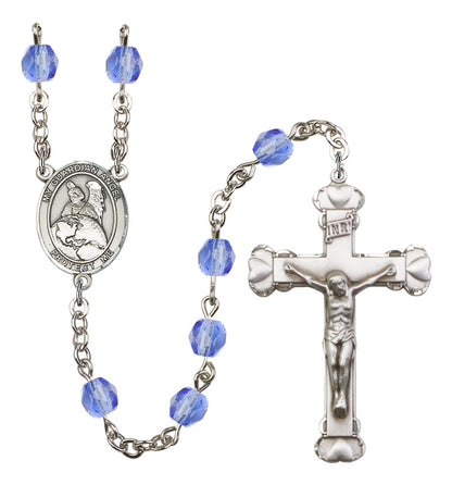 Guardian Angel Protector Rosary - 6MM Fire Polished Beads (8440SS)
