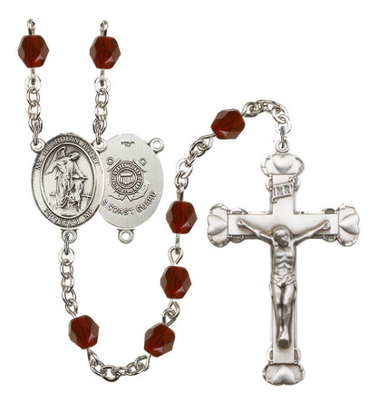 Guardian Angel/Coast Guard Rosary - 6MM Fire Polished Beads (8118S3)
