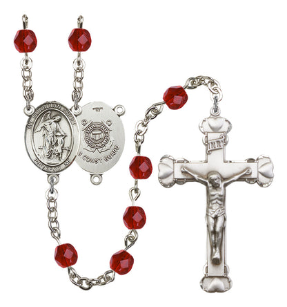 Guardian Angel/Coast Guard Rosary - 6MM Fire Polished Beads (8118S3)