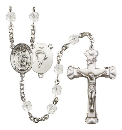 Guardian Angel/Paratrooper Rosary - 6MM Fire Polished Beads (8118S7)