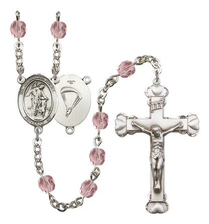 Guardian Angel/Paratrooper Rosary - 6MM Fire Polished Beads (8118S7)