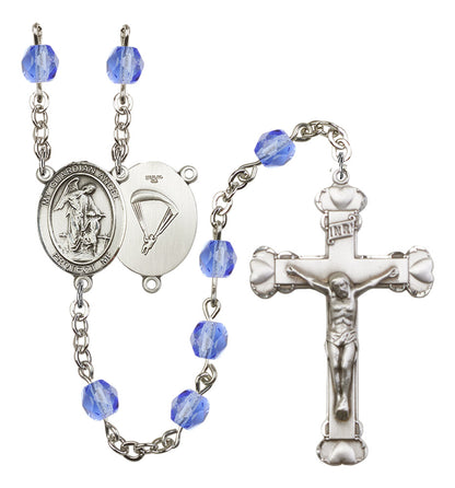 Guardian Angel/Paratrooper Rosary - 6MM Fire Polished Beads (8118S7)