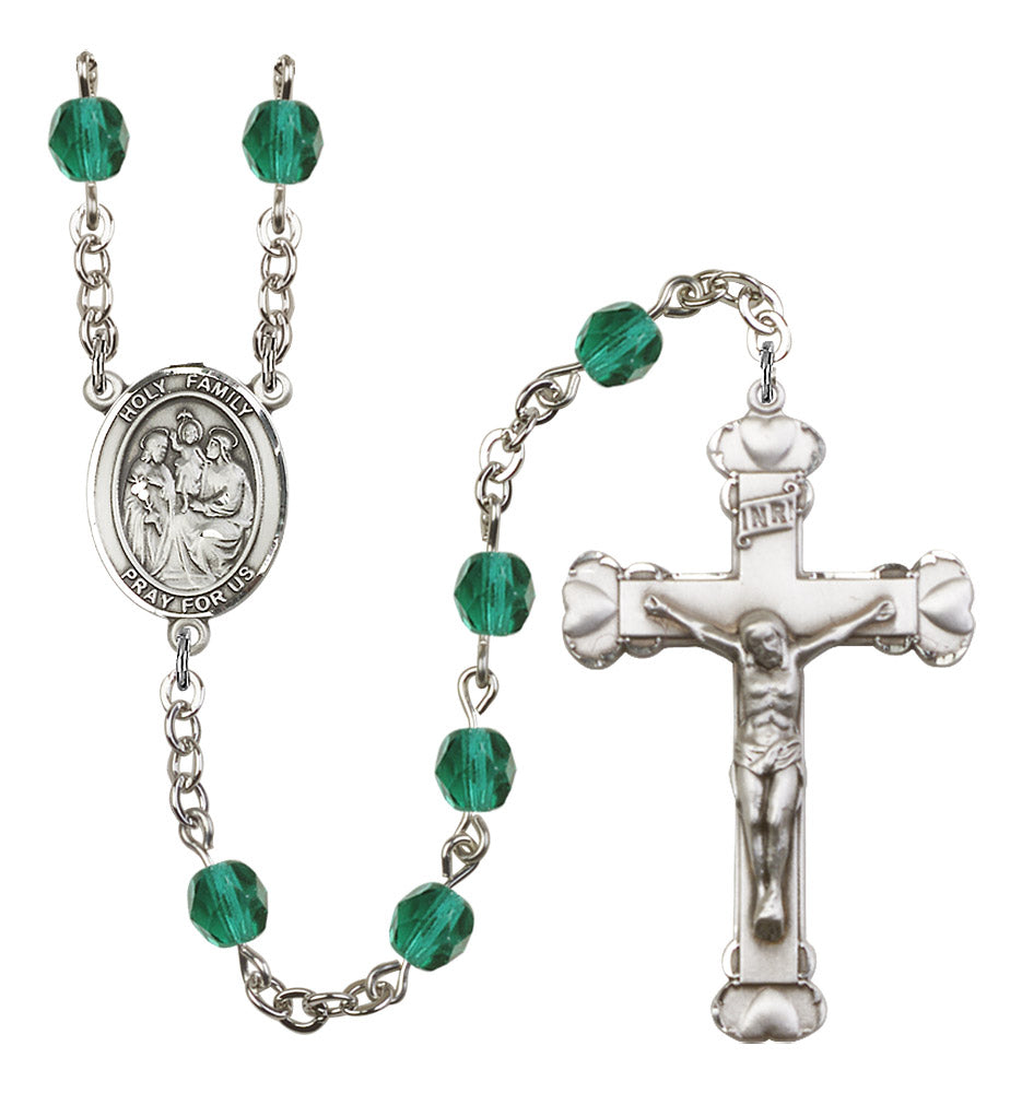 Holy Family Rosary - 6MM Fire Polished Beads (8218SS)
