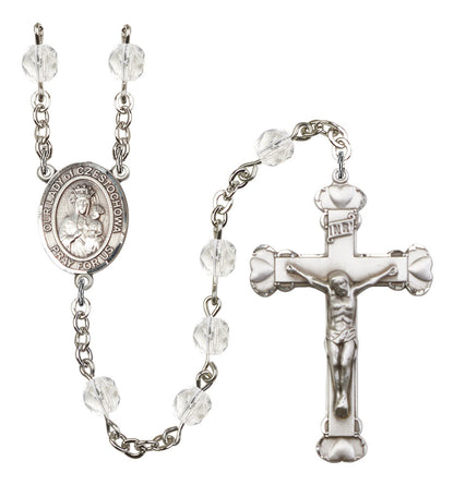 Our Lady of Czestochowa Rosary - 6MM Fire Polished Beads (8421SS)