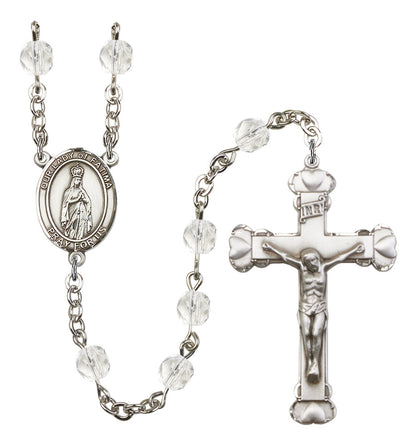 Our Lady of Fatima Rosary - 6MM Fire Polished Beads (8205SS)