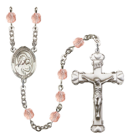 Our Lady of Good Counsel Rosary - 6MM Fire Polished Beads (8287SS)