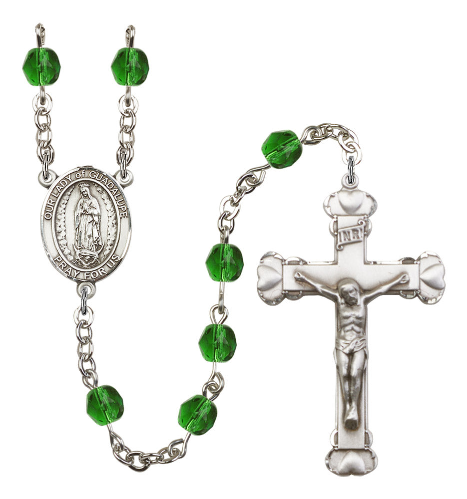 Our Lady of Guadalupe Rosary - 6MM Fire Polished Beads (8206SS)