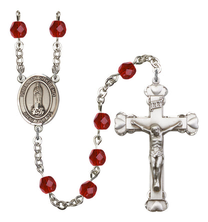 Our Lady of Kibeho Rosary - 6MM Fire Polished Beads (8414SS)