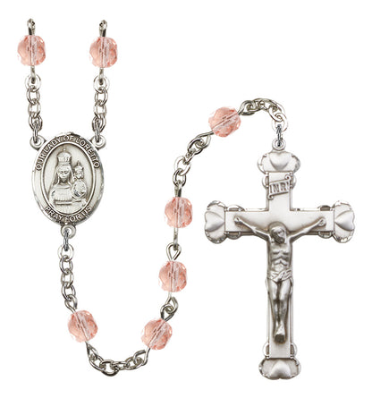 Our Lady of Loretto Rosary - 6MM Fire Polished Beads (8082SS)