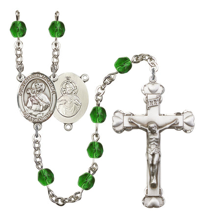 Our Lady of Mount Carmel Rosary - 6MM Fire Polished Beads (8243SS)