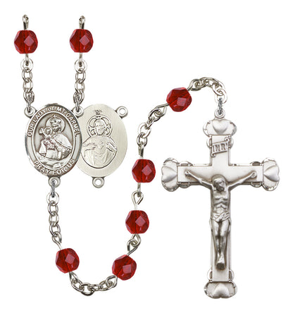 Our Lady of Mount Carmel Rosary - 6MM Fire Polished Beads (8243SS)