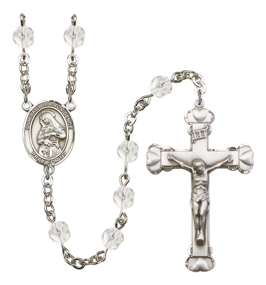 Our Lady of Providence Rosary - 6MM Fire Polished Beads (8087SS)