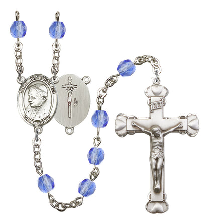 Pope Emeritace Benedict XVI Rosary - 6MM Fire Polished Beads (8235SS)