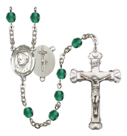 Pope Emeritace Benedict XVI Rosary - 6MM Fire Polished Beads (8235SS)