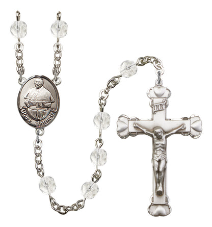 Pope Francis Rosary - 6MM Fire Polished Beads (8451SS)