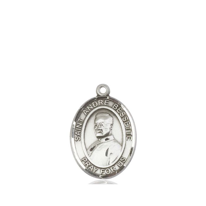 St. Andre Bessette Medal - Sterling Silver Oval Pendant (2 Sizes)