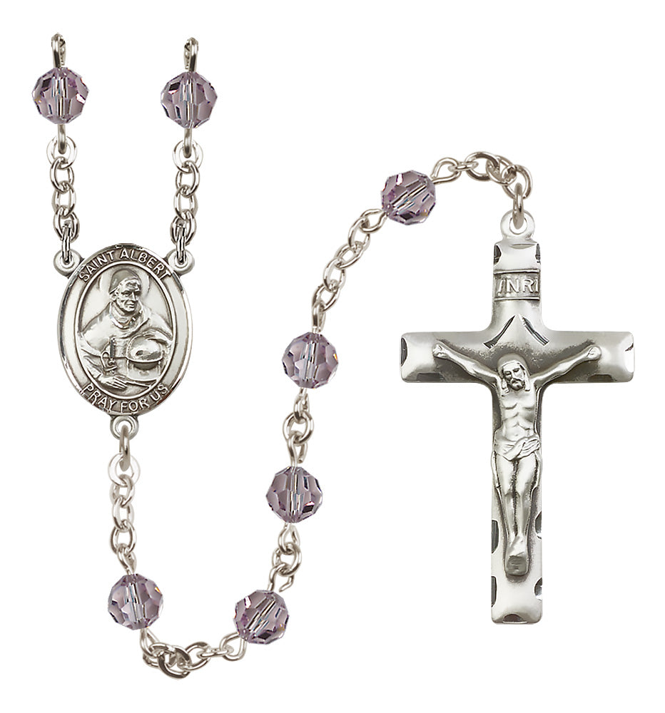 St. Albert The Great Sterling Silver Rosary - 10 Color Options (8001/0644)