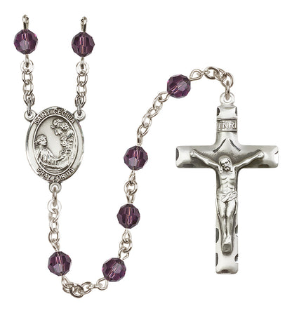 St. Cecilia Sterling Silver Rosary - 10 Color Options (8016/0644)
