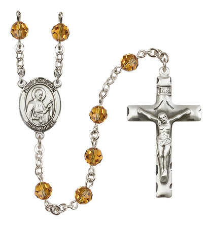 St. Camillus Sterling Silver Rosary - 10 Color Options (8019/0644)