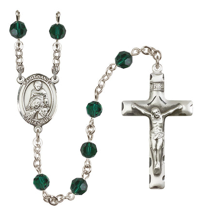 St. Daniel Sterling Silver Rosary - 10 Color Options (8024/0644)