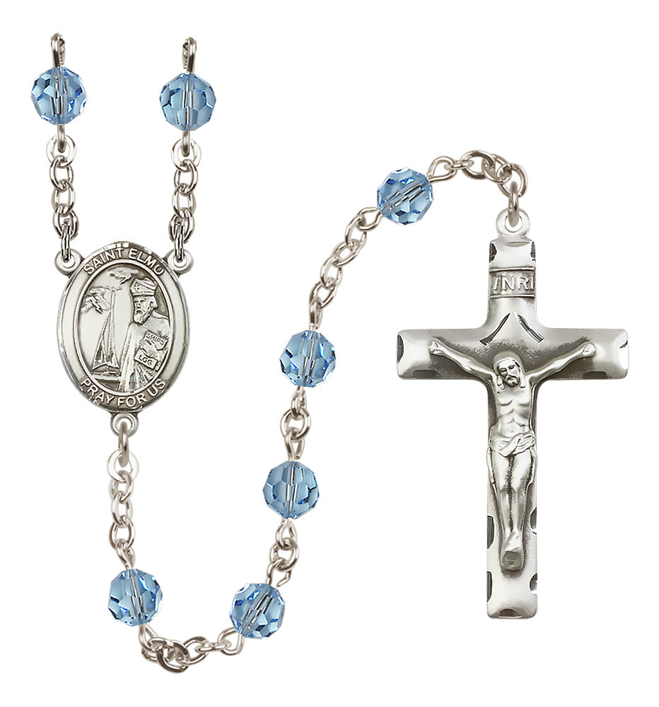 St. Elmo Sterling Silver Rosary - 10 Color Options (8031/0644)