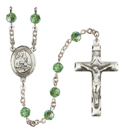St. Gerard Majella Sterling Silver Rosary - 10 Color Options (8042/0644)