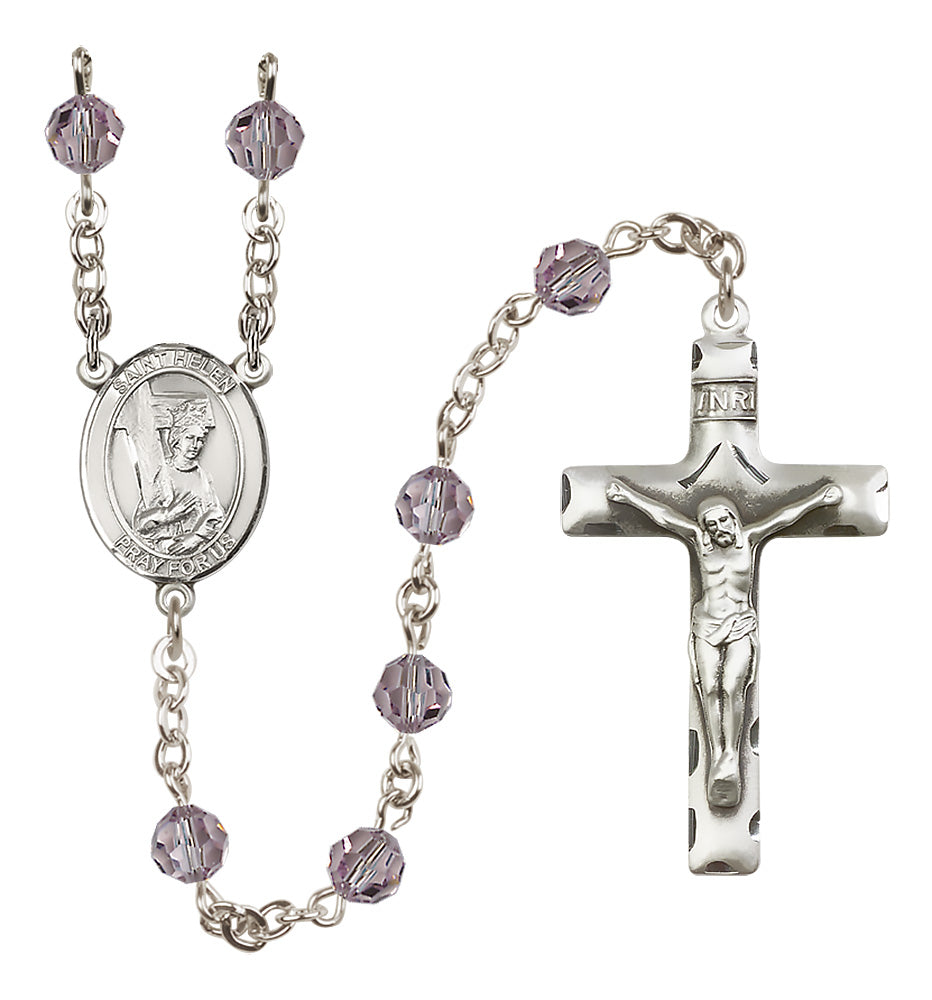 St. Helen Sterling Silver Rosary - 10 Color Options (8043/0644)