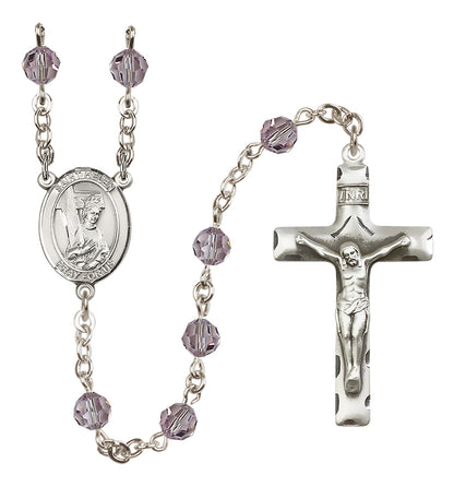 St. Helen Sterling Silver Rosary - 10 Color Options (8043/0644)
